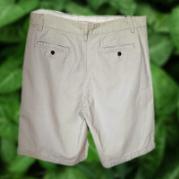 Faded Glory Flat Front Tan Chino Shorts - Mens 36 - Picture 2 of 6